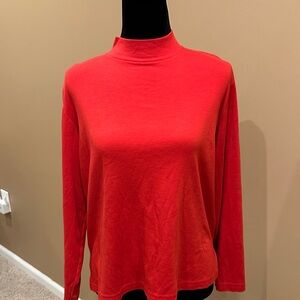 Women's Red Long Sleeve Top